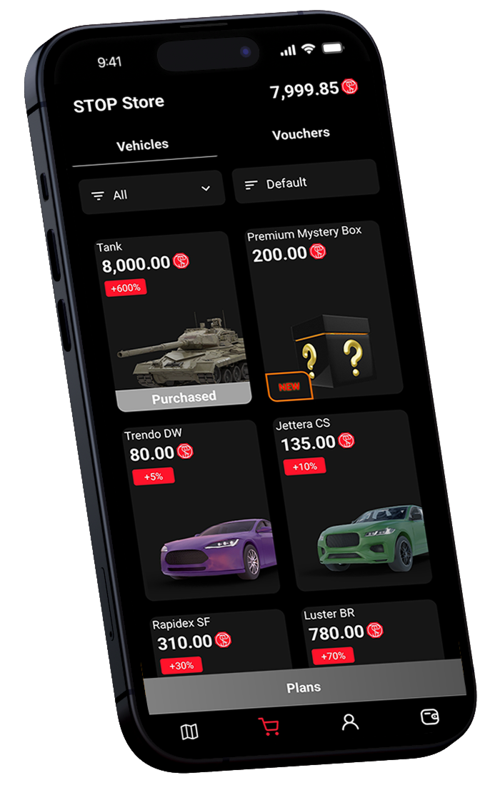 LETSTOP Store Screen