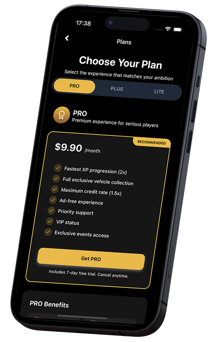 LETSTOP Subscription Screen
