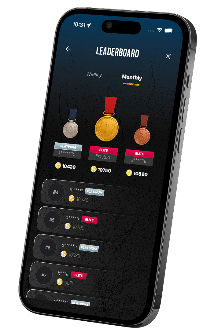 LETSTOP Leaderboard Screen